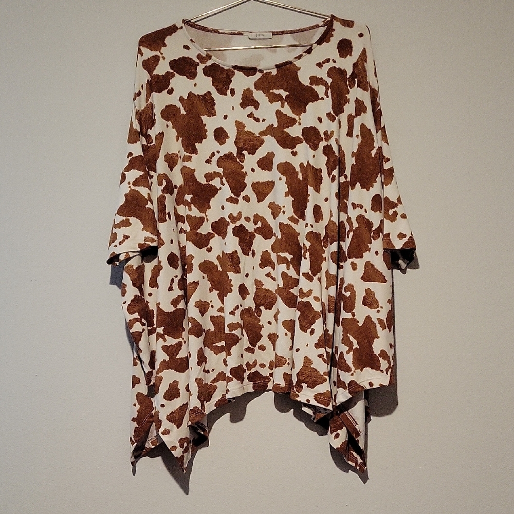 JODIFL Brown and White Women's Tunic